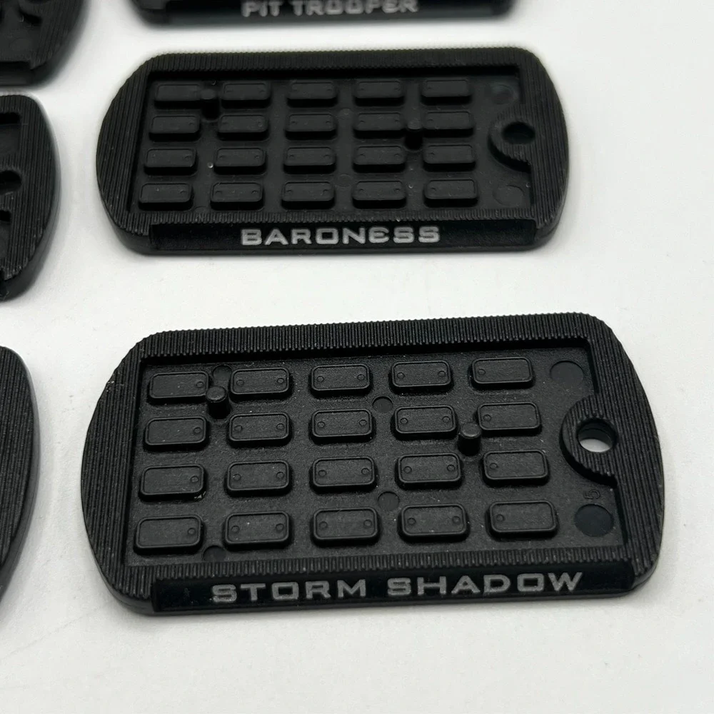 GI Joe COBRA Figure Dog Tag Display Stand Base x 8 Baroness COBRA EEL 2009 - Picture 5 of 7